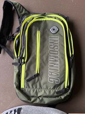 Insomniac Green & Neon Yellow Hydration Pack missing bladder